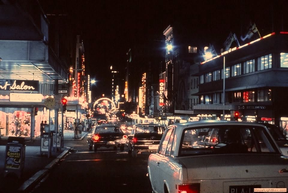 Queen Street at Night, 1970s