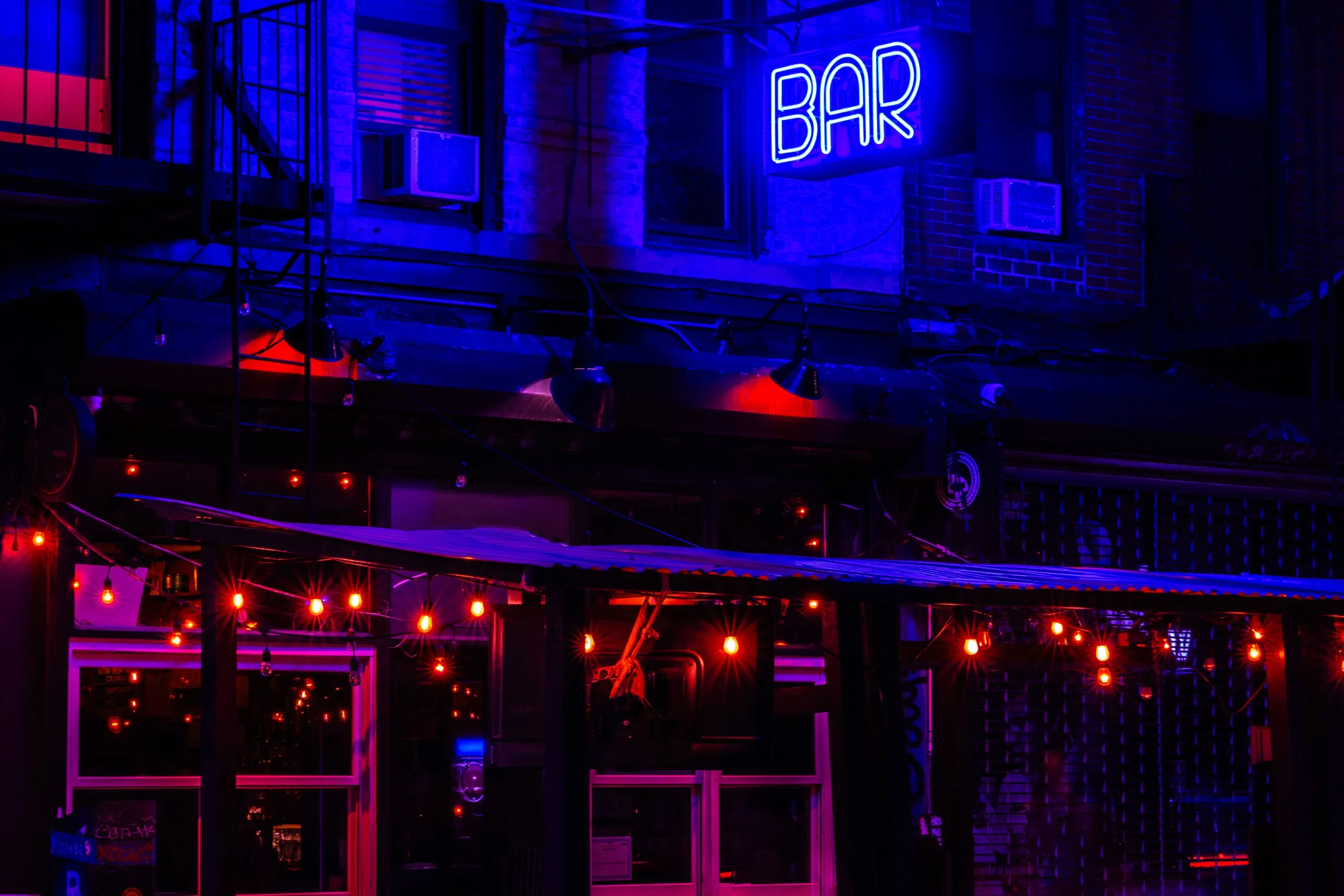 Neon bar sign